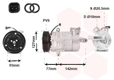 VAN WEZEL Kompressor,kliimaseade 1800K469